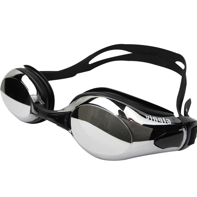 Yingfa high-definition anti-fog swimming goggles electroplating men and women adult professional training students large frame waterproof sealing swimming glasses