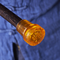 Crutch anti-slip cover diameter 19mm anti-skid pad crutch cover yellow Oxford mat