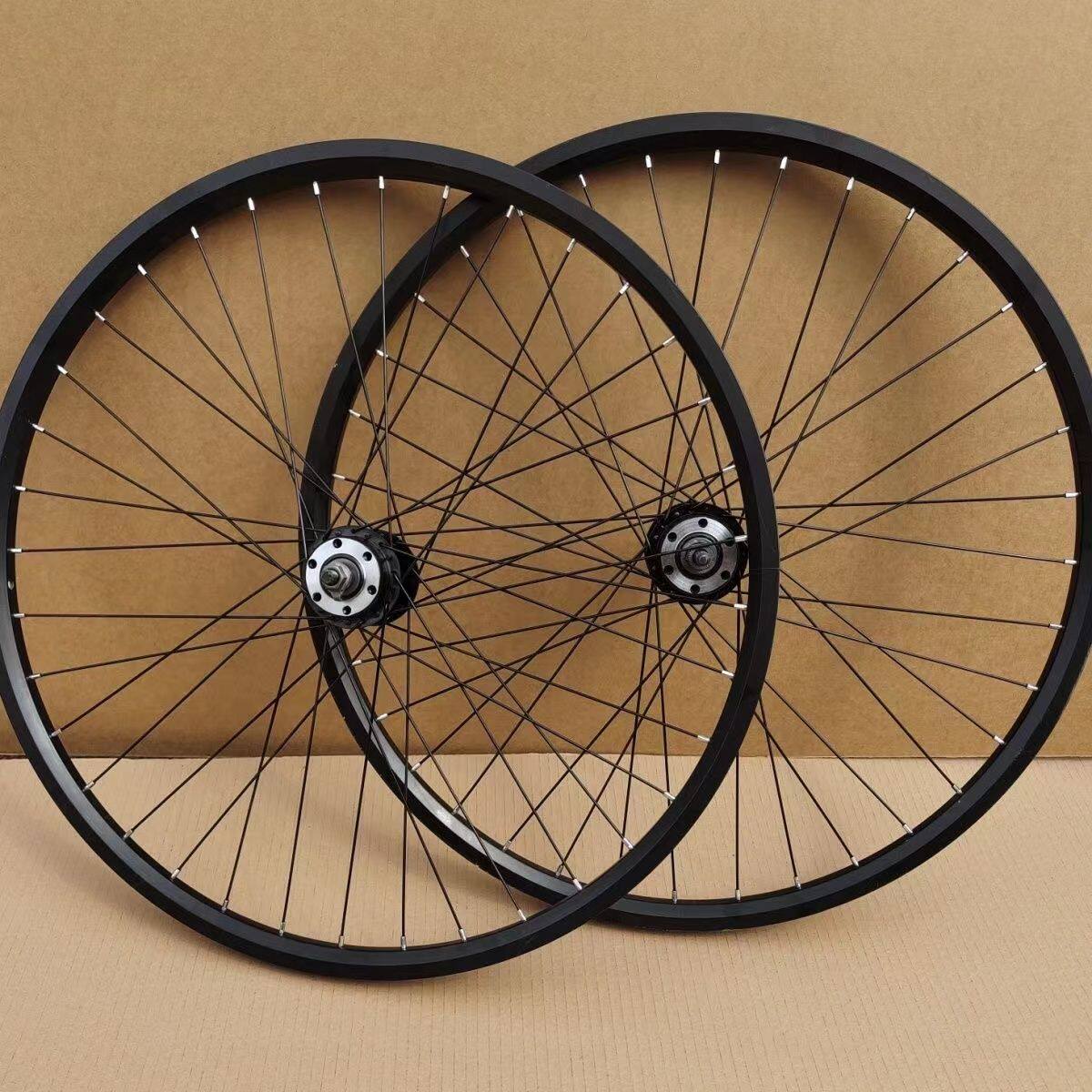 マウンテンバイク用ホイールセット：24インチ、26インチ、27.5インチのアルミ合金製厚リム、ディスクブレーキ、ディレイラーホイール。