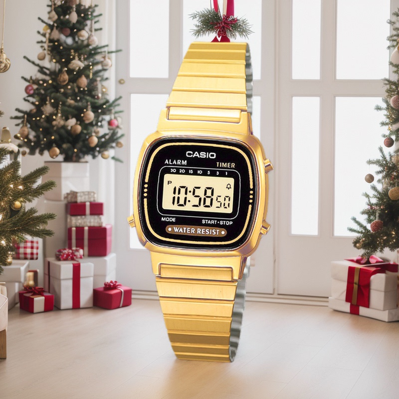 Casio Casio Retro Small Gold Watch Sports Retro Digital Watch Women's Watch La670Wa-1Df 7Df Casio Casio Retro Small Gold Watch Sports Retro Digital Watch Women's Watch La670Wa-1Df 7Df
