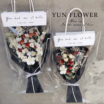 Net Red Bag Dry Flower Bouquet Real Flower Gift Company Event Accompanied Courtesy Wall Decoration and Art flower arrangement decoration