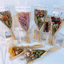 Net Red Art Handbag Dry Flowers Bouquet Full Of Stars Small Rose Real Flowers Festival Company Event Accompanied Courtesy of the Festive Season