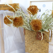 Gold Small Fota Imported Dry Flowers High-end Diy Floral Material Flower Arrangement Retro Decoration Real Flowers Without Watering Conservation