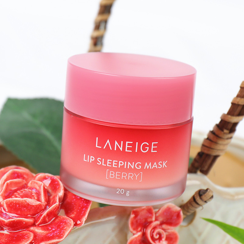 South Korea's Laneige Strawberry Flavor Lip Mask Sleep Lightens Lip Lines, Anti-Cracked, Moisturizing, Moisturizing, and Peeling Dead Skin 20g