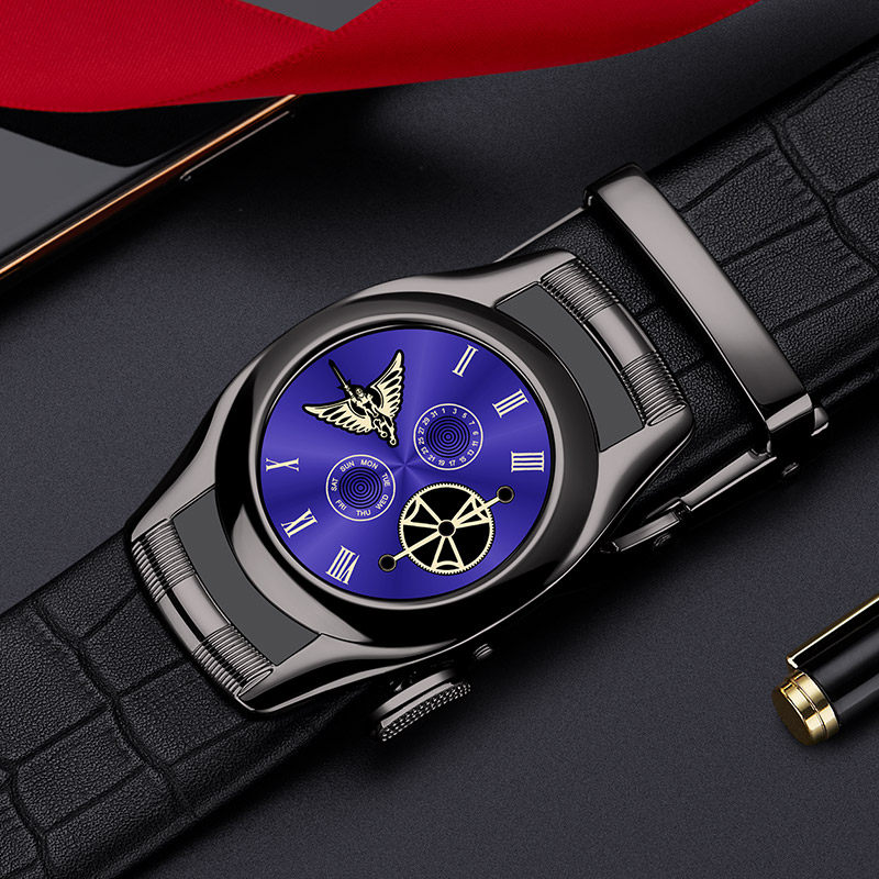 Belt Male genuine leather Automatic buckle Young Korean version pants with pure cow leather individuality Male Trend Rafa Laurenma Ball belt