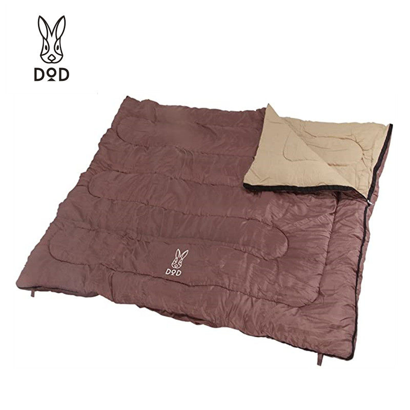 Japan DOD sleeping bag outdoor camping trip 3 season thin large 4 people cold protection and warm and portable splicing quilt