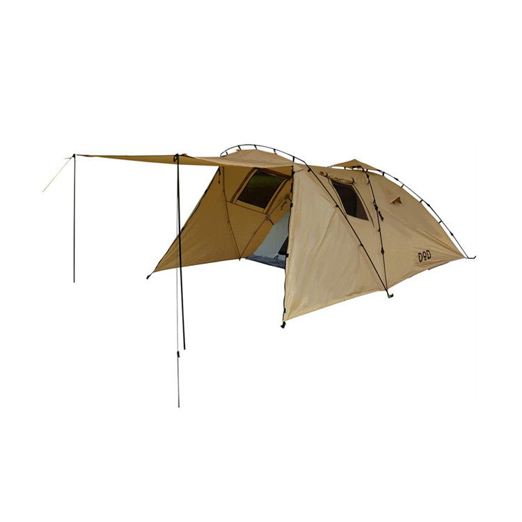 Japan imported dod outdoor tent camping mountaineering portable free-to-build double-layer rain-proof and wind-proof multi-person tent