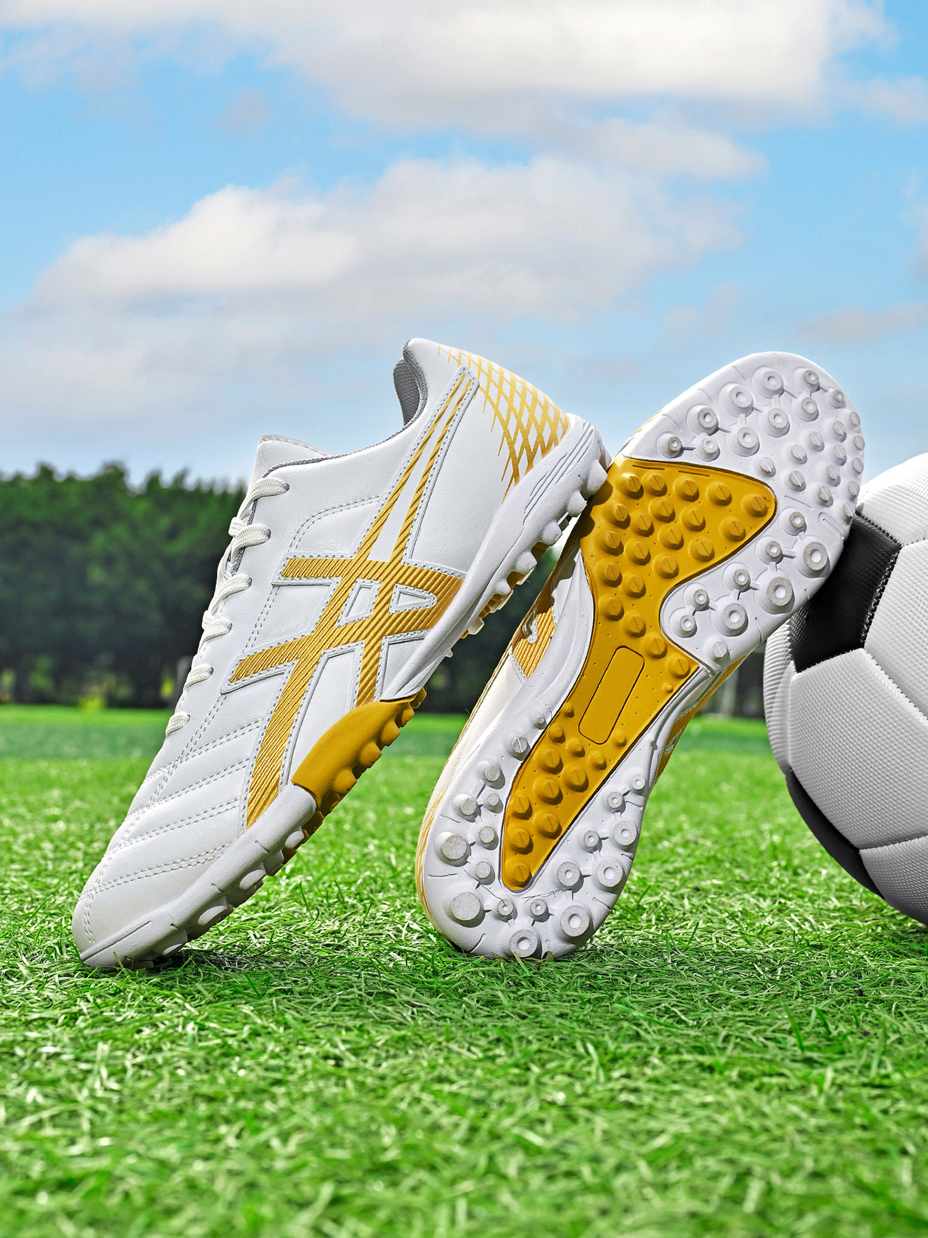 Children's Soccer Shoes for Boys, Tf Short Studs, Ag Long Studs, for Primary and Secondary School Students, Teenagers, Adults, Men and Women, Lace-Up