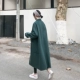 Áo khoác Hepburn gió lỏng Hàn Quốc áo hai dây cashmere nữ dài len 2019 thu đông mới phổ biến - Accentuated eo áo áo khoác dạ nữ form ngắn