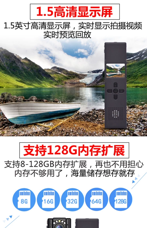 HD mini-site ghi thực thi nhỏ đêm tầm nhìn trợ lý máy quay phim cầm tay mini-camera - Máy quay video kỹ thuật số