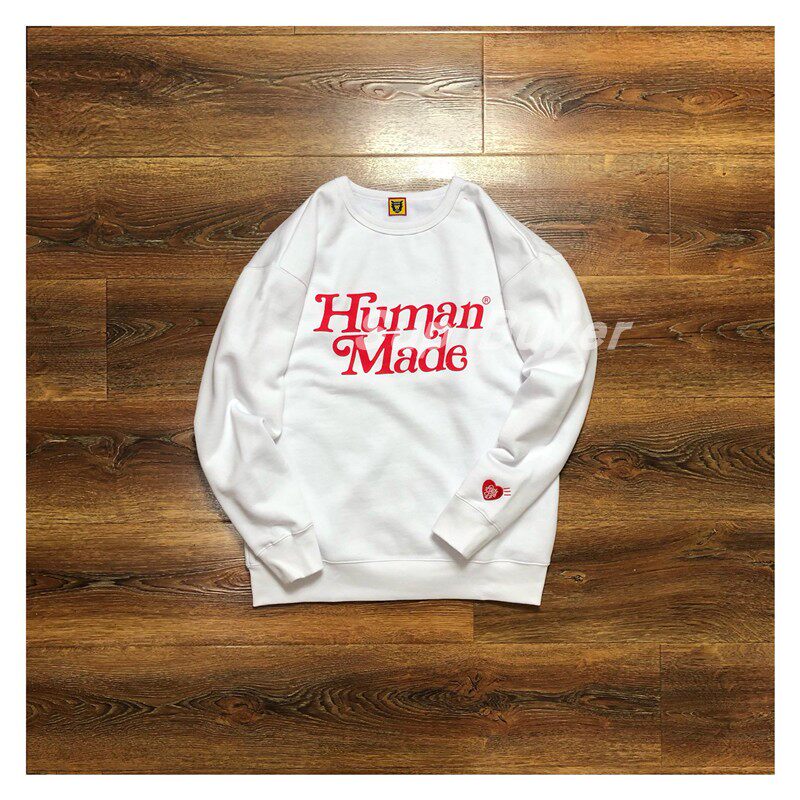 Human Made Girls Don't Cry Girls Don't Cry Joint Round Neck Pullover Thick Cotton T