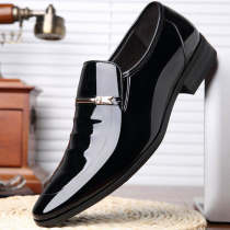 Net Red Dragonfly Summer Mens Leather Shoes Business Positive Dress Mens Shoes Leisure Neylen Korean Version Trend Breathable