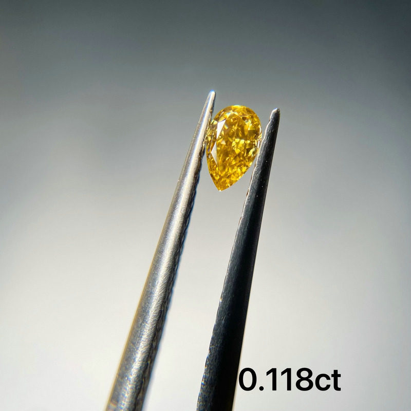 💎 独特黄钻的魅力，11分浓彩黄钻定制18k珠宝 💍-裸钻-淘宝好物网