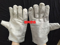 Special double layer thick full canvas gloves wear-resistant mechanical gloves machine tools to increase labor protection welding protection