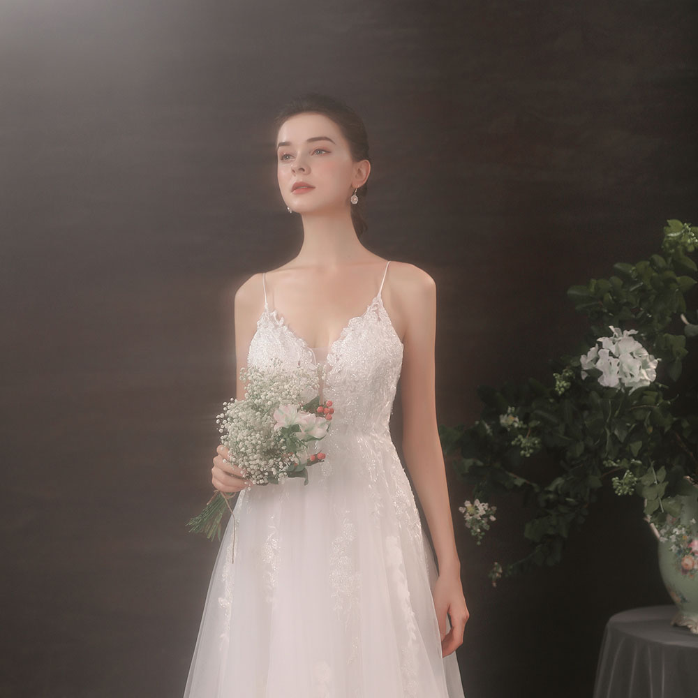 Founder Sanskrit designer Harness Handmade Nail Pearl Light Wedding Dresses Dress Out of the Outdoor Lawn Yarn Outdoor Lawn Dress