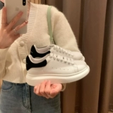 Кроссовки на платформе, белая обувь, из натуральной кожи