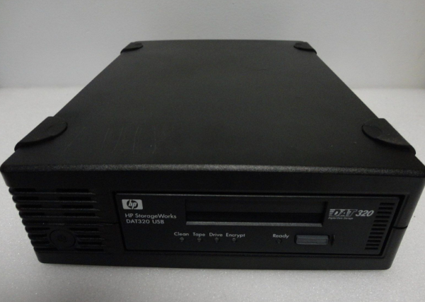 HP DAT320 USB External Tape Drive AJ823A 496502-001 with a test-Taob