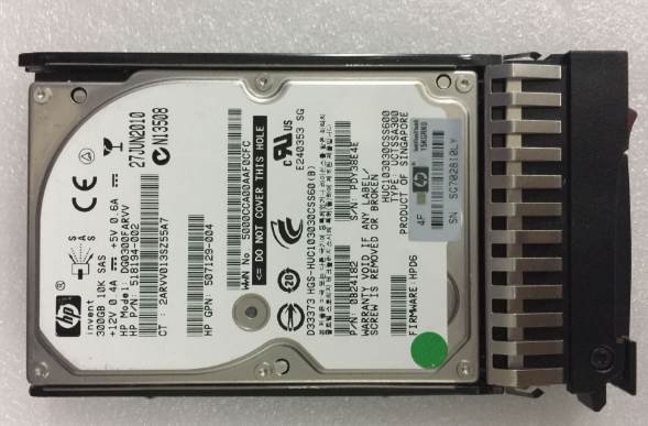 HP 507127-B21 507284-001 300G 10K SAS 2 5 original dress