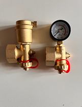 Manred water distributor Danfoss water distributor accessories tailpiece automatic exhaust with pressure gauge manual exhaust plug