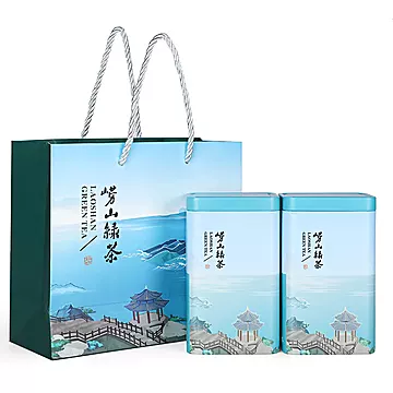 崂山绿茶2021浓香新茶罐装250g