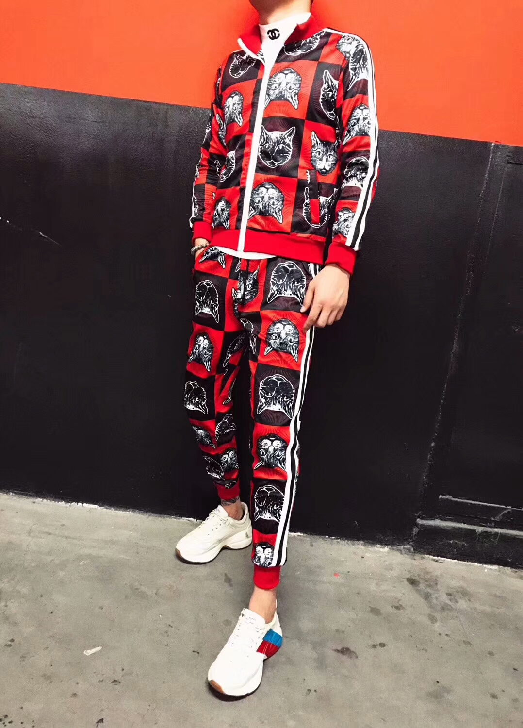 Winter Quick Hand Network Red Set Nam Casual Áo hai mảnh Xã hội Tinh thần Guy Set Slim Body Net Red Set đồ bộ kiểu mới