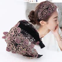 Hair Stirrup Retro Port Wind Head Decoration Wide Side Hair Stirrup Woman Shade White Head Non-slip Head Stirrup Hair Clip Shampoo With Haircut Hair Dressing