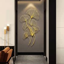 Door Hanging Decoration Chinese Living Room Wall Adornment Pendant Modern Light Lavish Gingko Leaf Wall Decoration Creative Genguan Wall-hanging