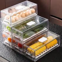 ICE DRAWER FROZEN DRAWER UNIVERSAL BOX CONTAINING BOX TRANSPARENT PRESERVATION BOX EGGS FROZEN AND VERSATILE FINISHING STORAGE BOX