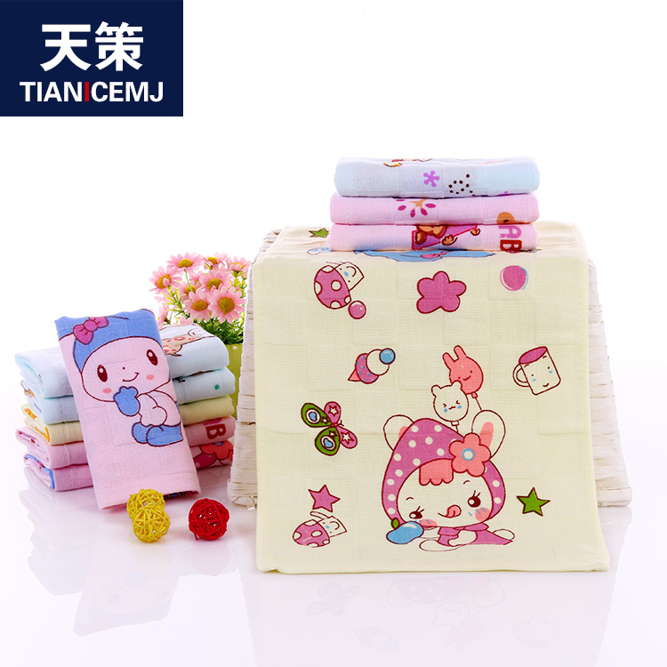 cotton double layer gauze absorbent small towel full cotton children face towels baby wash face towels soft to rub face towels
