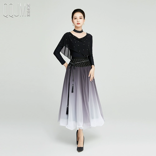 箐箐佳美 2024 Новый современный костюм танцевальной юбки в горошек с круглой горой