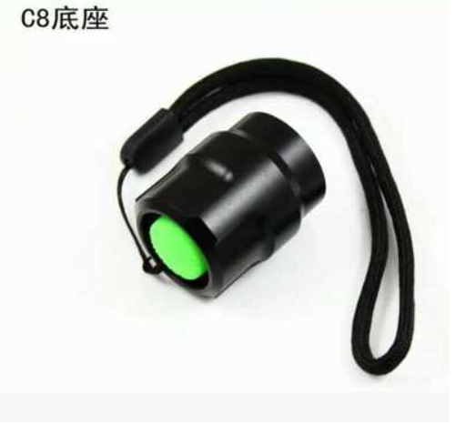 Strong light LED flashlight C8 tail seat switch assembly Flashlight tail Tail back cover base copper column tail button