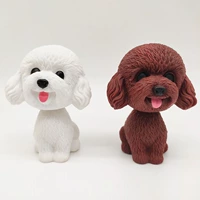 Trang trí xe Trang trí xe lắc đầu Teddy Puppy Baking Bánh sinh nhật Trang trí trang trí Doll Doll Toy - Trang trí nội thất phòng ngủ đẹp cho nữ