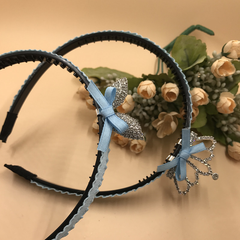 Hàn Quốc trẻ em rhinestone vương miện headband cô gái bé gái Phiên bản Hàn Quốc của phụ kiện tóc công chúa headband với răng phụ kiện tóc gần đây