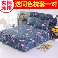 khăn trải giường bông và giường bông váy Simmons giường dày bao gồm duy nhất mảnh vỏ bảo vệ 1.2 / 1.5 / 1.8 / 2.0m đặc biệt - Váy Petti giường váy
