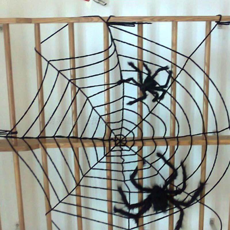 Halloween Props Simulation Big Number Spider Web Toy Secret Room Escape Hanging Ornament Placement Ghost House Bar Decoration Pendulum