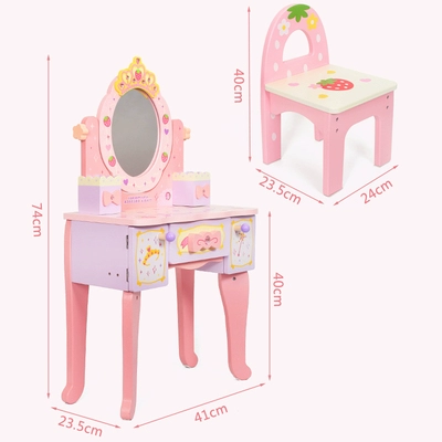 Туалетный столик, костюм принцессы для макияжа, детская коробка для косметики, игрушка