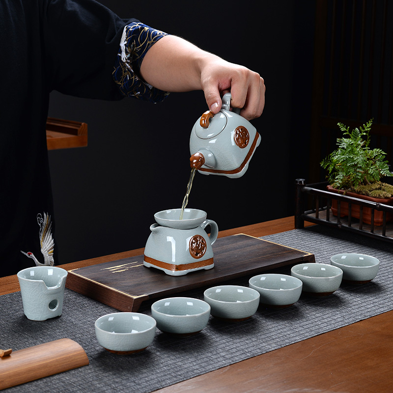 Qutifu Tea Tray Tea Set Group Home Ceramic Tea Cup Tea Track Six Gentleman Tea Table Tea Water Table Tea Water Table Whole Set Tea Set Pot