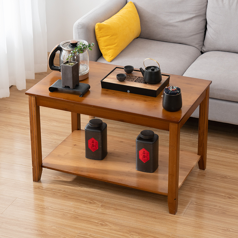 Tea table home small tea table small table tea table small family small square table solid wood living room mini sofa edge short table