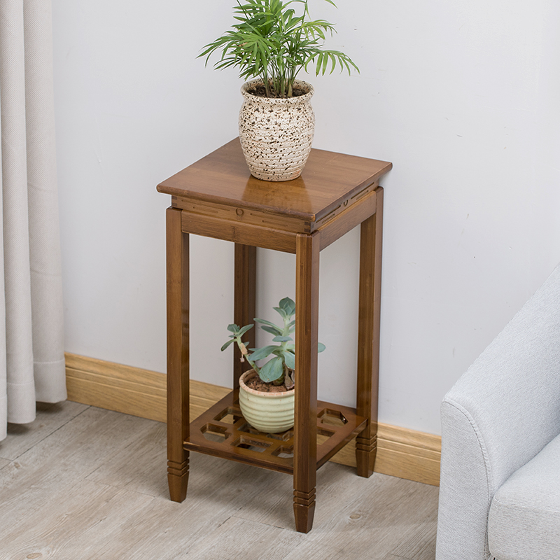 A few corners of the sofa, a few small tables, a small square table, a few solid wood living room small coffee table TV side cabinet flower rack shelf