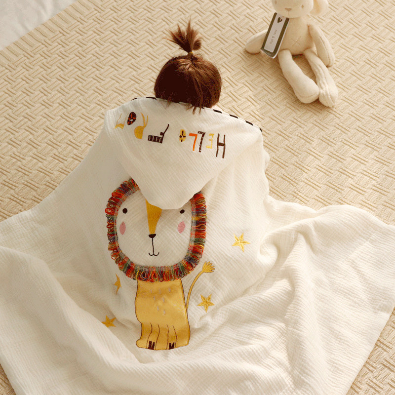 Newborn baby six layers of gauze wrapped by the baby swaddling spring and autumn summer newborn thin cotton quilt universal all seasons