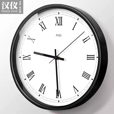 Hanyi ink creative European simple Roman numeral living room bedroom silent wall clock quartz clock watch