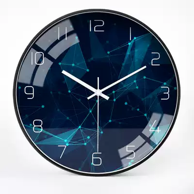 Modern simple watch Gorgeous light luxury clock wall clock Living room bedroom creative fashion Nordic personality mute wall clock