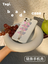 Tagi picking fruit autumn fruit handmade beaded chain imd all-inclusive frosted mobile phone case 3 color