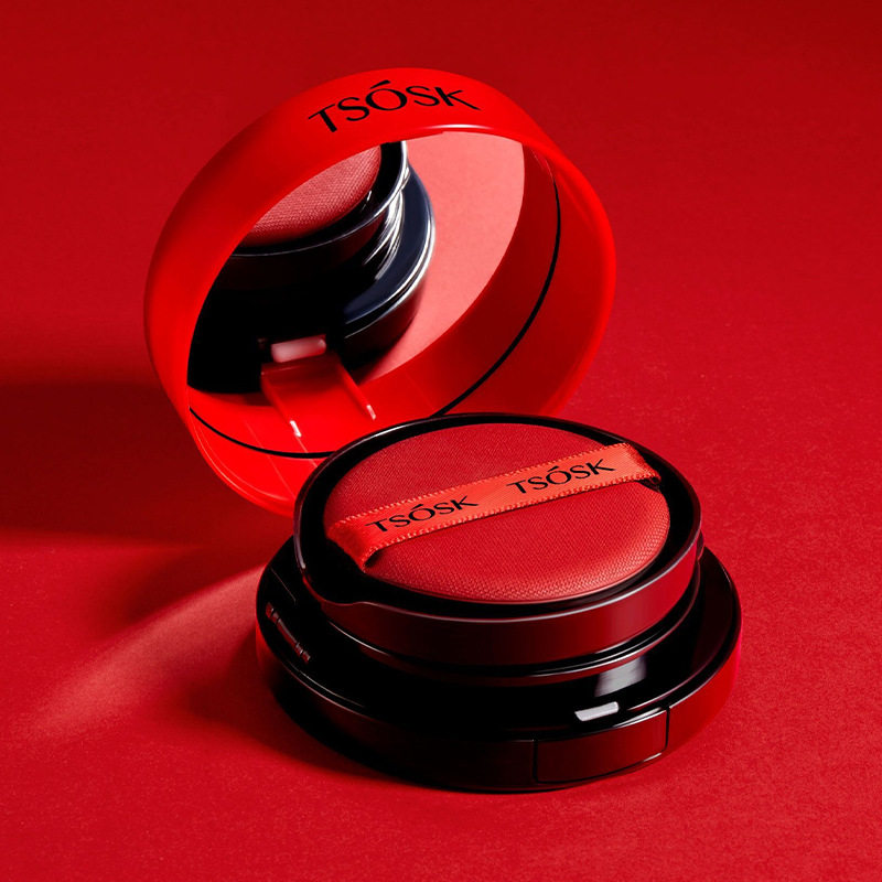 Double Layer Air Cushion Powder Cake Mix Oil leather Min leather Immaculate Moisturizing Persistent Cream Muscular Cc Frost Control Oil Powder Bottom bb-Taobao