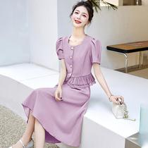 Womens fashion suit summer suit new fashion trend simple temperament two-piece suit LT2305