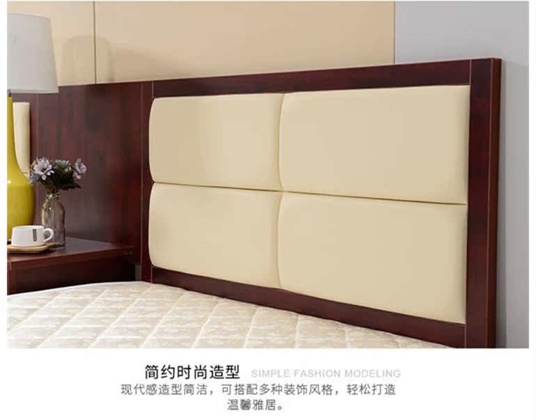 Giường khách sạn tùy chỉnh khách sạn nội thất khách sạn giường chuỗi đồ nội thất đầy đủ giường kinh doanh tiêu chuẩn giường 1,2 m giường - Nội thất khách sạn các mẫu kệ tivi đẹp bằng gỗ
