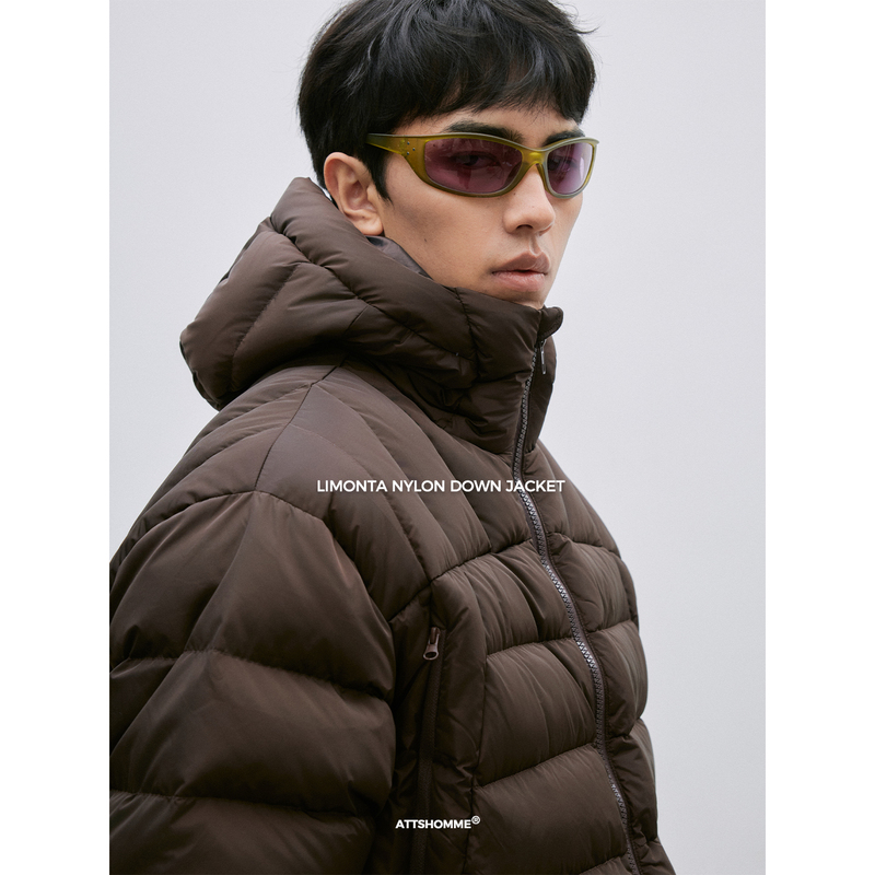 Atts Rds International Certified Traceable White Goose down Italian Limonta Nylon Satin Ribbed down Jacket Atts Rds International Certified Traceable White Goose down Italian Limonta Nylon Satin Ribbed down Jacket
