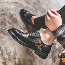 Summer Bullock leather shoes Mens Inn Business Fashion shoes Mens trends 100 hitch genuine leather breathable casual mens shoes