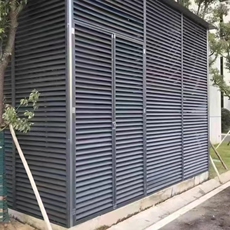 Алюминиевые жалюзи 空调外机保护罩铝合金百叶格栅防雨防晒外墙空调罩护栏定制厂家销