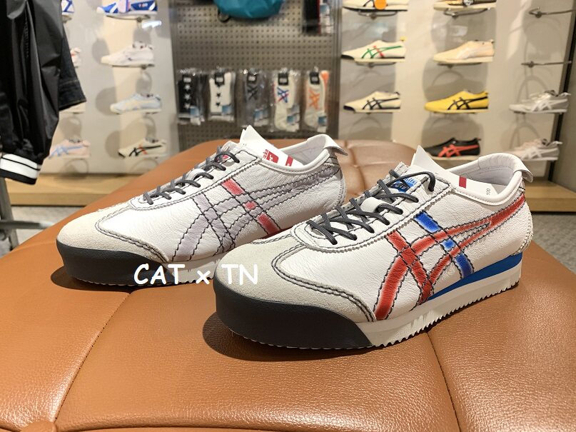 PF 男女涂鸦牛皮复古休闲鞋